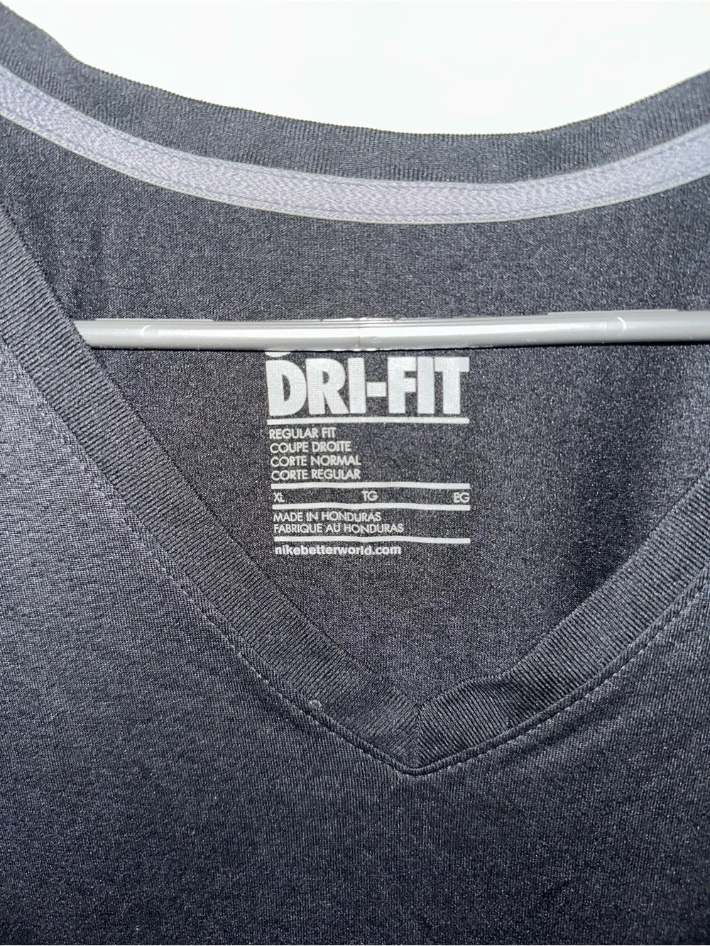 Nike Black Dri-FIT V-Neck Short Sleeve Tee
